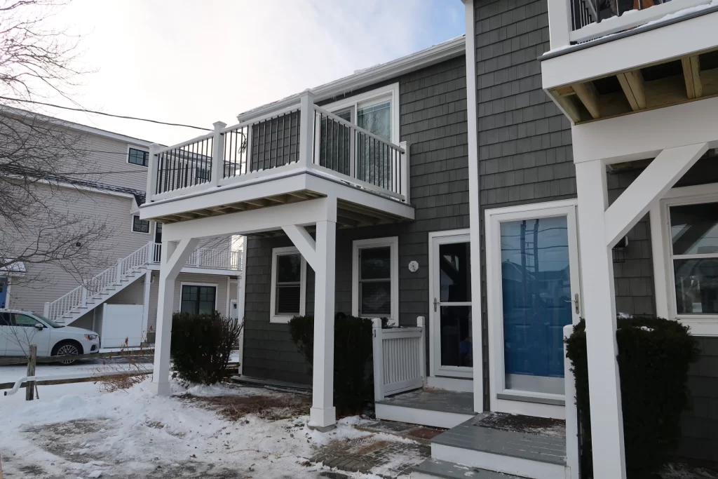 Second level decks and siding installation in Hampton, New Hampshire