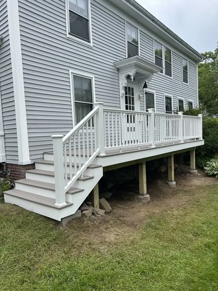 TimberTech Azek Decking with Classic Composite Series Railing